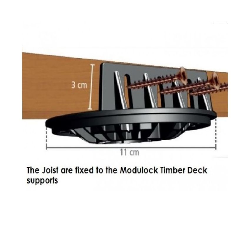 Harmer Modulock Pedestal Adjustable Height Raised Deck Support 205mm up ...