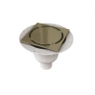 Harmer Aluminium Vertical Shower Drain in Nickel Bronze For Tiled Flooring
