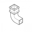 Alumasc Apex Heritage Cast Iron Square Right 92.5 degree Bend (without ears)