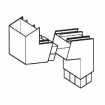 Alumasc Guardian Rectangular Aluminium Security 2 Part Offset