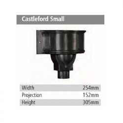 Rainguard Cast Aluminium Castleford Small Rainwater Hopper Head