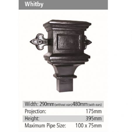 Whitby Rainwater GRP Hopper Head