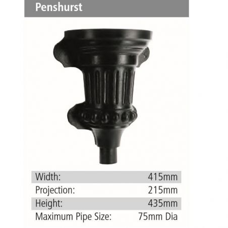Penshurst Rainwater GRP Hopper Head