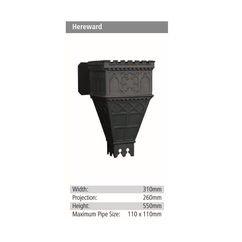 Hereward Rainwater GRP Hopper Head