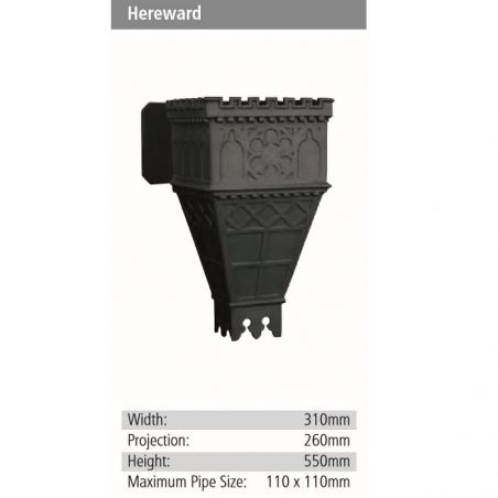 Hereward Rainwater GRP Hopper Head