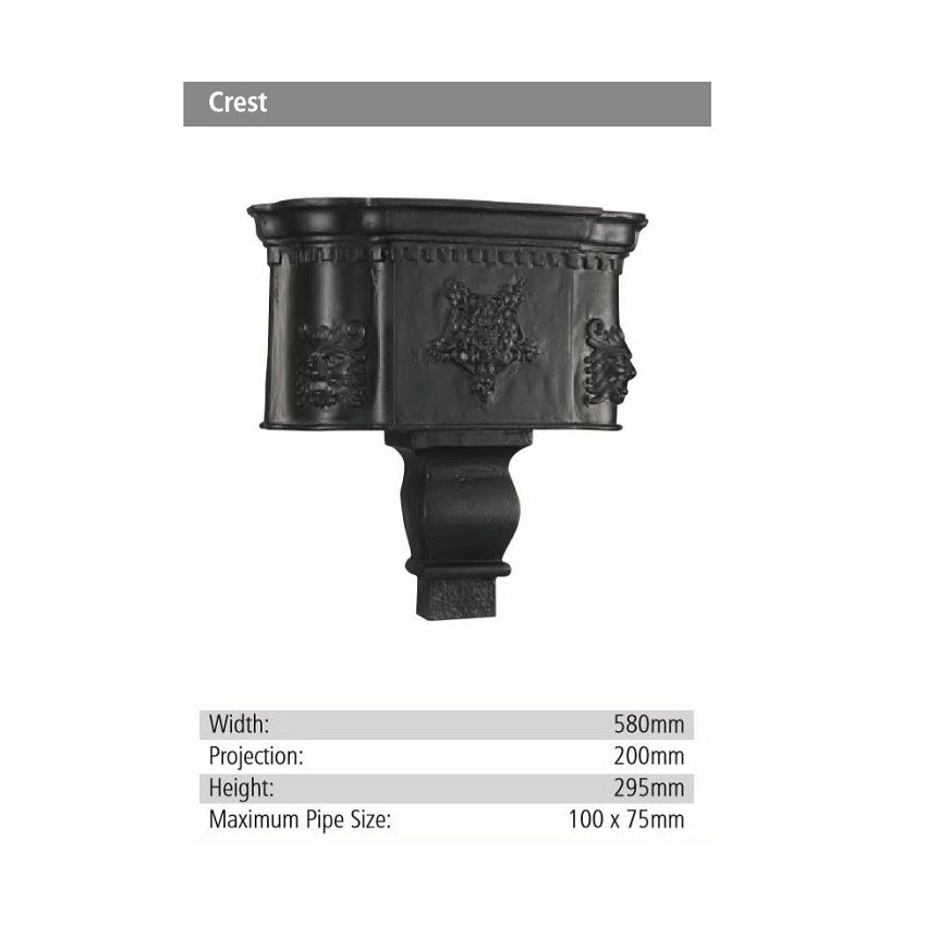 Crest Rainwater GRP Hopper Head