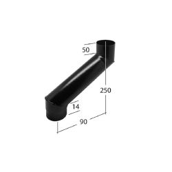 Alutec Flushfit Circular Aluminium Two Part Adjustable Eaves Offset - 90mm to 250mm (RE2925H)