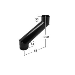 Alutec Flushfit Circular Aluminium Two Part Adjustable Eaves Offset 90mm - to 1000mm (RE29100H)