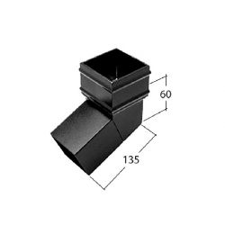 Alutec Traditional Square & Rectangle Cast Aluminium 112.5 Degree Bend (RSR332H/RSR132H/RSR432H)