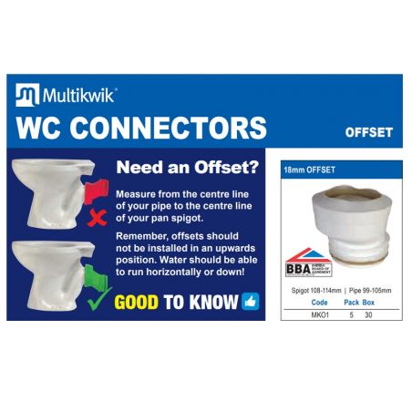 Multikwik 18mm Offset WC... Multikwik 18mm Offset WC...
