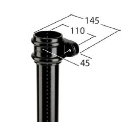 Alutec Tudor Circular Aluminium Cast Socketed Downpipe