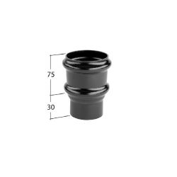 Alutec Tudor Circular Aluminium Cast Socketed Pipe Socket - Non Eared 