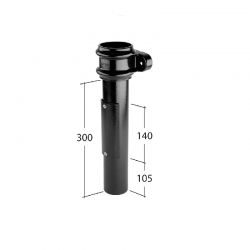 Alutec Tudor Circular Aluminium Cast Socketed Access Pipe 