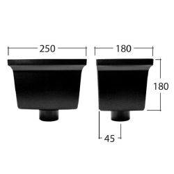 Alutec Tudor Circular Cast Aluminium Hopper Head 
