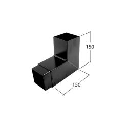 Alutec Flushfit Square & Rectangular Aluminium 92.5 Degree Bend (RJ330H/RJ130H/RJ430H)