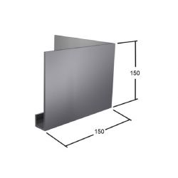 Evoke Aluminium Fascia Profile C 90 Degree Pre-formed Corner - External