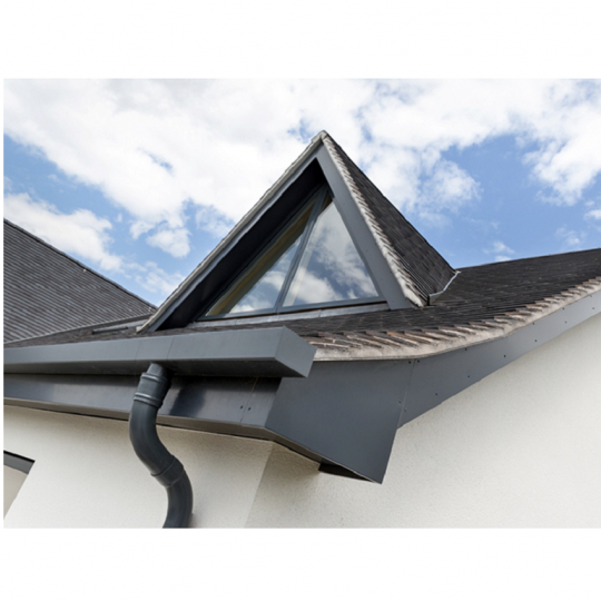 Alutec Aligator Snap Fit Boxer Aluminium Gutter x 3m (GF413H)