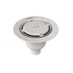 Harmer Aluminium Vertical Shower Drain in White For Flexi Sheet Floors