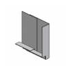 Skyline Aluminium Fascia Profile C Stop End