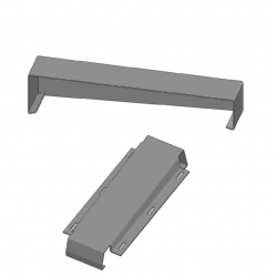 Skyline Aluminium Sloping Coping Left Hand Stopend or Closed End