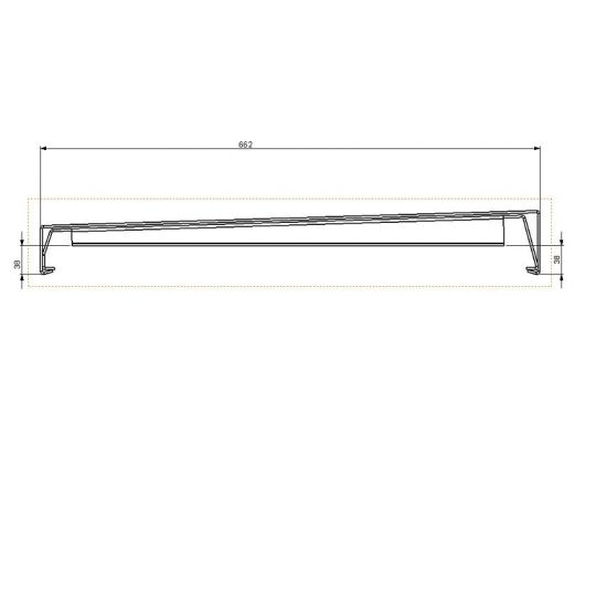 Sloping Coping Skyline Aluminium Sloping Coping 3 Metre Length