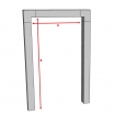 Skyline Aluminium DEEPLINE Door Pod Kit - 100mm Face