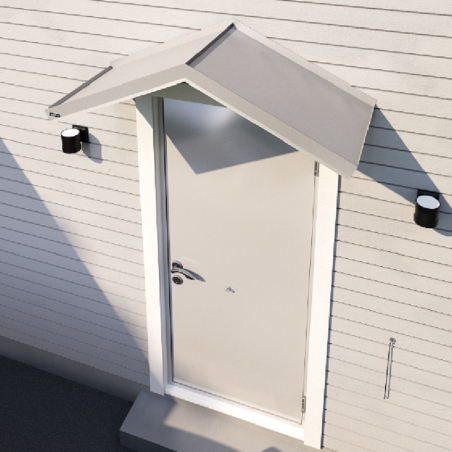 Metal Angled Door Canopy Metal Angled Door Canopy