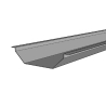 Aluminium Valley Gutter x 3m