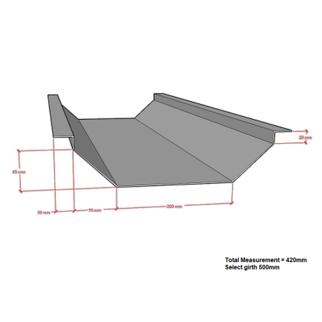 Aluminium Valley Gutter x 3m