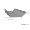 Aluminium Valley Gutter x 3m