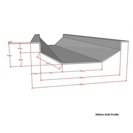 Aluminium Valley Gutter x 3m