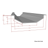 Aluminium Valley Gutter x 3m