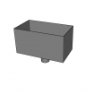Juno Large Contemporary Aluminium Hopper Head