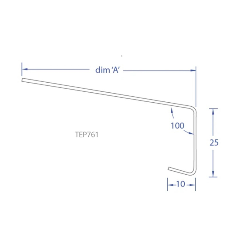 Aluminium Oversill x 2.5m