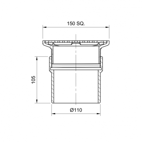 Frost 150mm Square Grating...