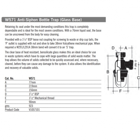 Vulcathene Anti-Siphon...
