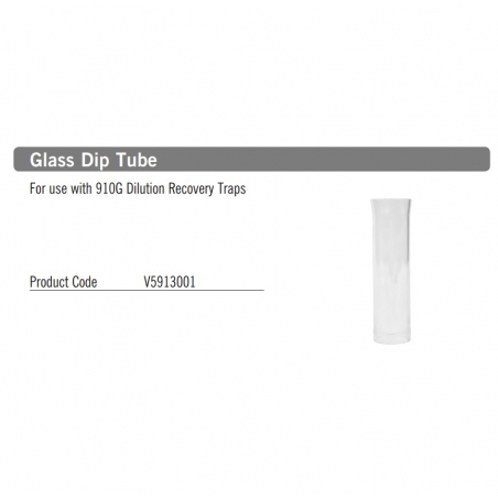 Vulcathene Glass Dip Tube