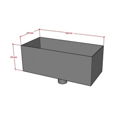 Lindab Steel Large Rectangular Hopper (VATKRL)