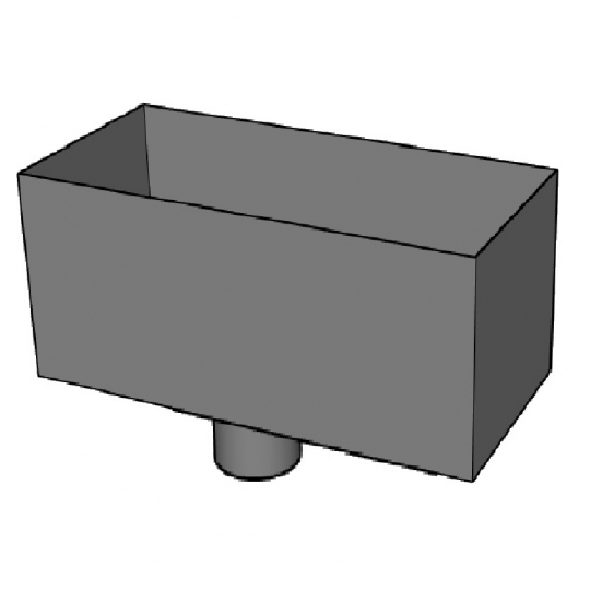 Lindab Steel Large Rectangular Hopper (VATKRL)