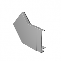 Skyline Aluminium Fascia With 7 Bends Apex or Raking Angle