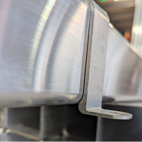 Aluminium Flush-fit Pipe Clip