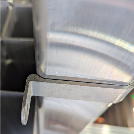 Aluminium Flush-fit Pipe Clip