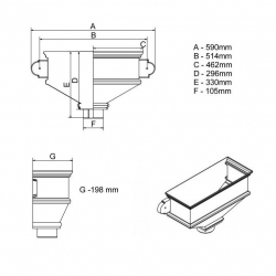 Brett Martin Long Undated Hopper 105mm Outlet