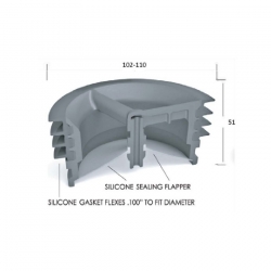 Frost 110mm Waterless Odour Trap