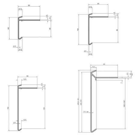 GRP Universal Trim 65mm -...