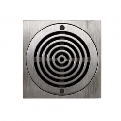 Harmer 150 x 150mm Tile Grate/Bezel With Concentric Ring Grate BSP Connection