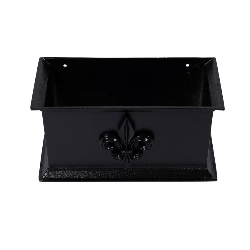 Alumasc Heritage Square Cast Aluminium Chatsworth Fluer De Lys Rainwater Head