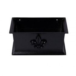 Alumasc Heritage Round Cast Aluminium Chatsworth Fluer De Lys Rainwater Head