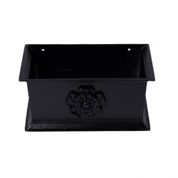 Alumasc Heritage Rectangular Cast Aluminium Chatsworth Rose Rainwater Head