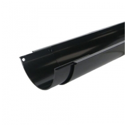 Alumasc AX SnapFix Beaded Half Round Extruded Aluminium Gutter x 1m